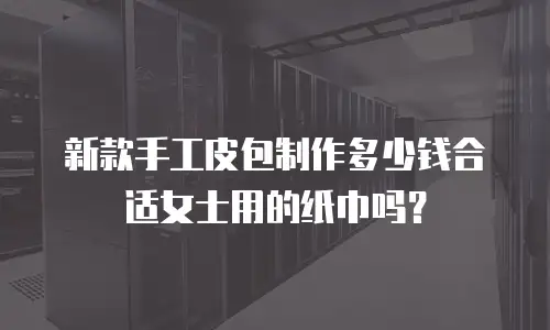 新款手工皮包制作多少钱合适女士用的纸巾吗？