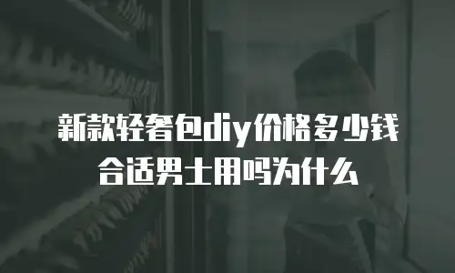 新款轻奢包diy价格多少钱合适男士用吗为什么