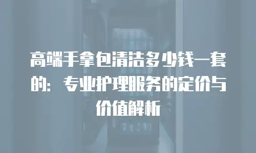 高端手拿包清洁多少钱一套的：专业护理服务的定价与价值解析