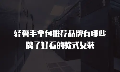 轻奢手拿包推荐品牌有哪些牌子好看的款式女装