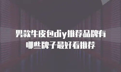 男款牛皮包diy推荐品牌有哪些牌子最好看推荐