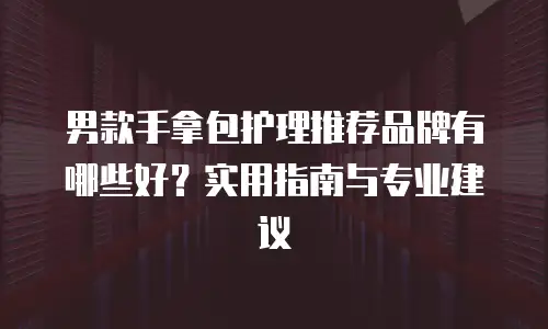 男款手拿包护理推荐品牌有哪些好？实用指南与专业建议