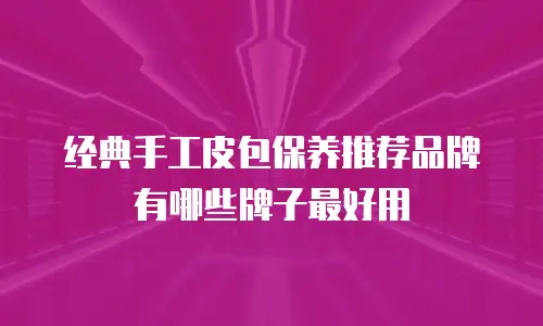 经典手工皮包保养推荐品牌有哪些牌子最好用
