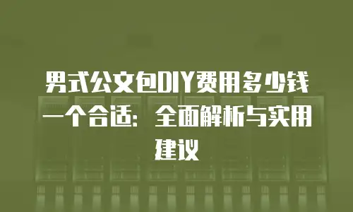 男式公文包DIY费用多少钱一个合适：全面解析与实用建议
