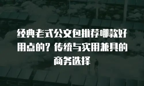 经典老式公文包推荐哪款好用点的？传统与实用兼具的商务选择