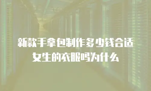 新款手拿包制作多少钱合适女生的衣服吗为什么