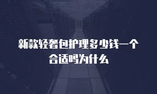 新款轻奢包护理多少钱一个合适吗为什么