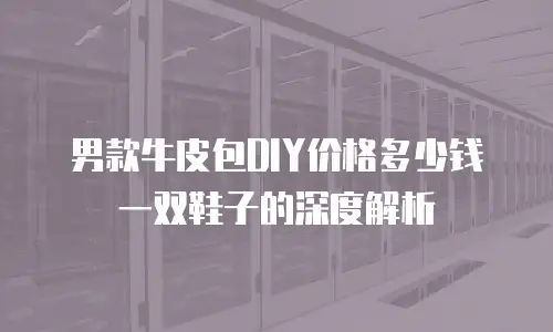 男款牛皮包DIY价格多少钱一双鞋子的深度解析