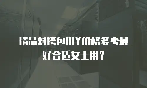 精品斜挎包DIY价格多少最好合适女士用？