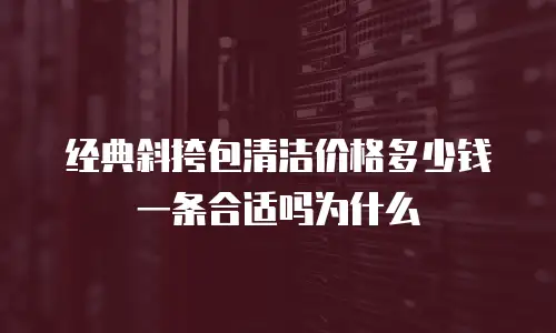 经典斜挎包清洁价格多少钱一条合适吗为什么