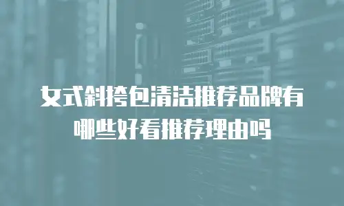女式斜挎包清洁推荐品牌有哪些好看推荐理由吗