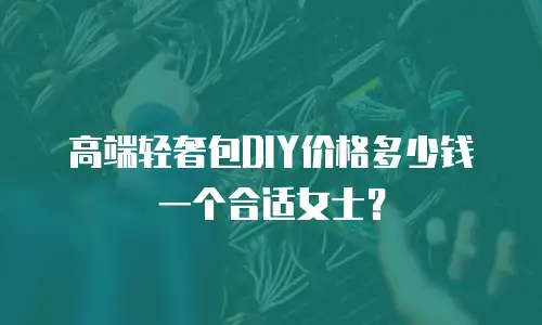 高端轻奢包DIY价格多少钱一个合适女士？