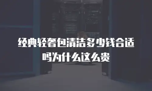 经典轻奢包清洁多少钱合适吗为什么这么贵
