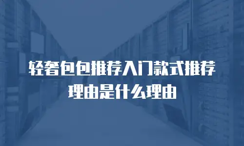 轻奢包包推荐入门款式推荐理由是什么理由