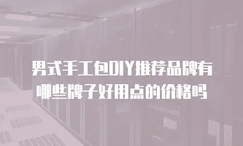 男式手工包DIY推荐品牌有哪些牌子好用点的价格吗
