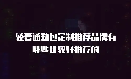 轻奢通勤包定制推荐品牌有哪些比较好推荐的
