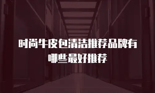 时尚牛皮包清洁推荐品牌有哪些最好推荐