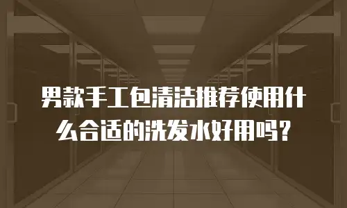 男款手工包清洁推荐使用什么合适的洗发水好用吗？