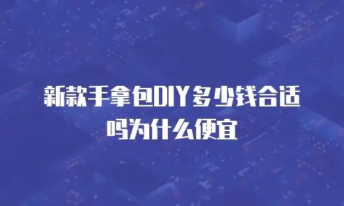 新款手拿包DIY多少钱合适吗为什么便宜