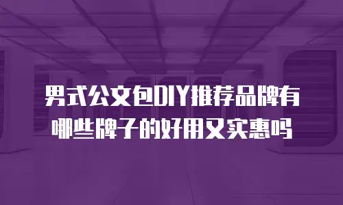 男式公文包DIY推荐品牌有哪些牌子的好用又实惠吗