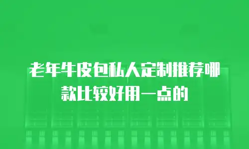 老年牛皮包私人定制推荐哪款比较好用一点的