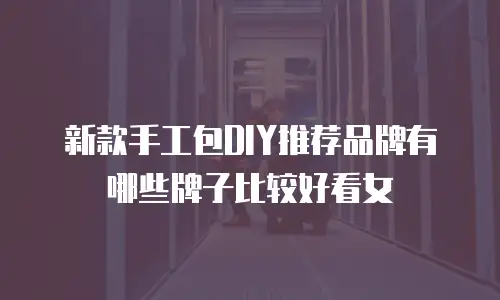 新款手工包DIY推荐品牌有哪些牌子比较好看女