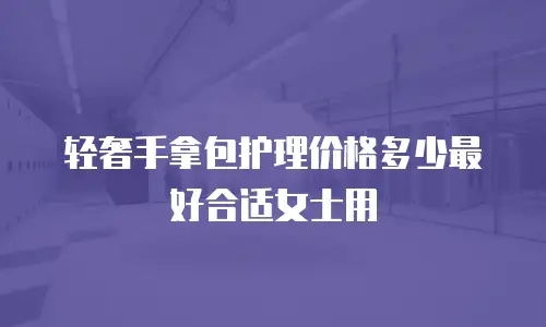 轻奢手拿包护理价格多少最好合适女士用