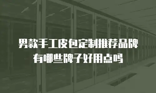 男款手工皮包定制推荐品牌有哪些牌子好用点吗