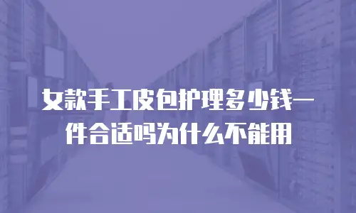 女款手工皮包护理多少钱一件合适吗为什么不能用