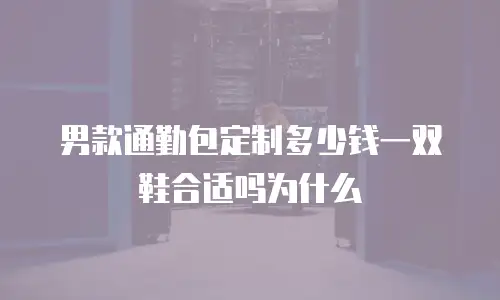男款通勤包定制多少钱一双鞋合适吗为什么