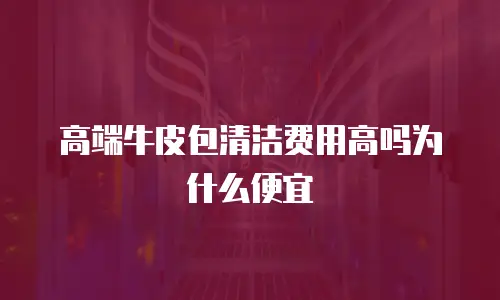 高端牛皮包清洁费用高吗为什么便宜