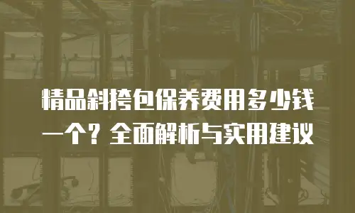 精品斜挎包保养费用多少钱一个？全面解析与实用建议