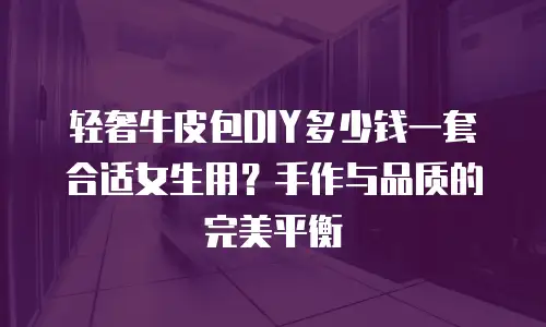 轻奢牛皮包DIY多少钱一套合适女生用？手作与品质的完美平衡