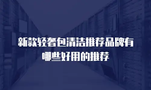 新款轻奢包清洁推荐品牌有哪些好用的推荐