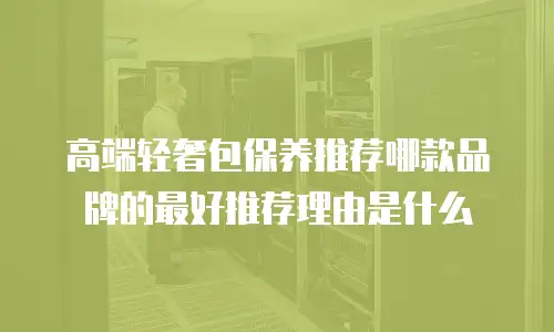 高端轻奢包保养推荐哪款品牌的最好推荐理由是什么