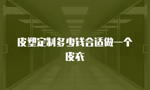 皮塑定制多少钱合适做一个皮衣