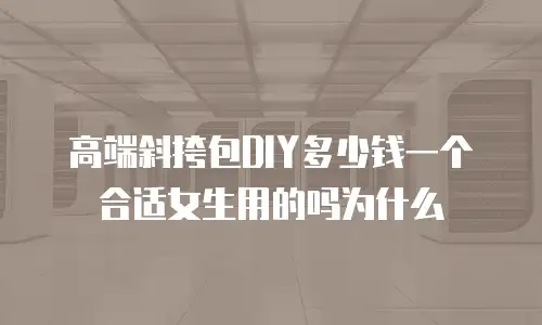 高端斜挎包DIY多少钱一个合适女生用的吗为什么