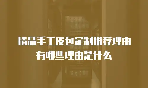 精品手工皮包定制推荐理由有哪些理由是什么