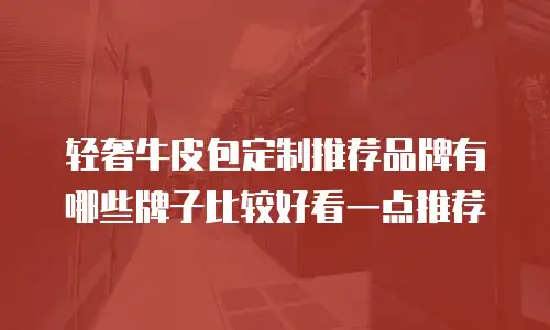 轻奢牛皮包定制推荐品牌有哪些牌子比较好看一点推荐