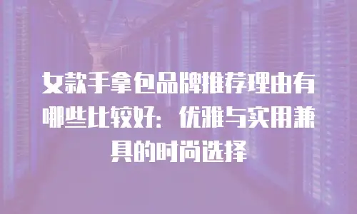 女款手拿包品牌推荐理由有哪些比较好：优雅与实用兼具的时尚选择