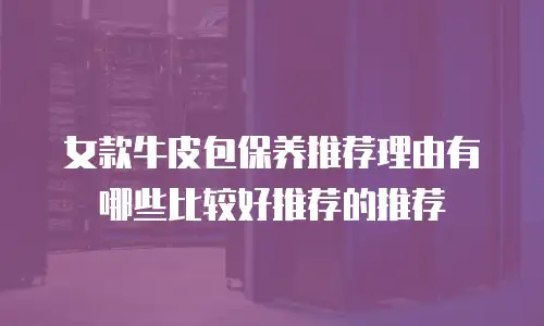 女款牛皮包保养推荐理由有哪些比较好推荐的推荐
