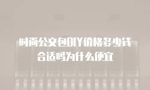 时尚公文包DIY价格多少钱合适吗为什么便宜