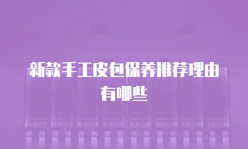 新款手工皮包保养推荐理由有哪些
