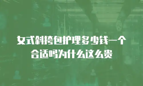 女式斜挎包护理多少钱一个合适吗为什么这么贵