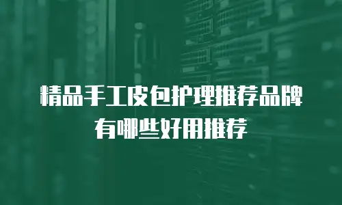 精品手工皮包护理推荐品牌有哪些好用推荐