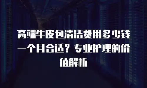 高端牛皮包清洁费用多少钱一个月合适？专业护理的价值解析
