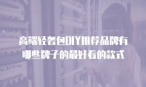 高端轻奢包DIY推荐品牌有哪些牌子的最好看的款式