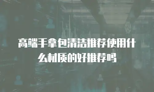 高端手拿包清洁推荐使用什么材质的好推荐吗