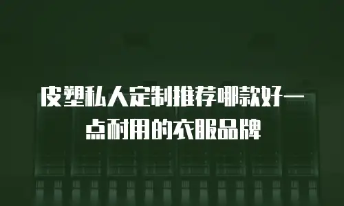 皮塑私人定制推荐哪款好一点耐用的衣服品牌