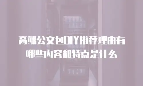 高端公文包DIY推荐理由有哪些内容和特点是什么